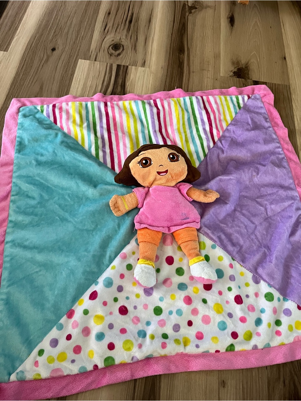 Nickelodeon Dora the Explorer Security Blanket Lovey Plush